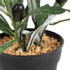 HOMLA Roslina Sztuczna Semela Krzak Oliwny 35 Cm