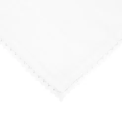 HOMLA Serwetka Elin Muslinowa Z Koronkowa Lamowka Biala 40X40 Cm