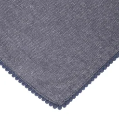 HOMLA Serwetka Melange Granatowa Z Lamowka Kuleczkowa 45X45 Cm