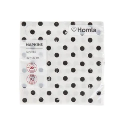 HOMLA Serwetki Papierowe Valge 20 Sztuk 33X33