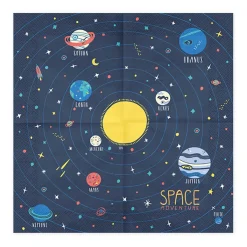 PARTYDECO Serwetki Space Papierowe Z Nadrukiem 20 Szt. 16X16 Cm