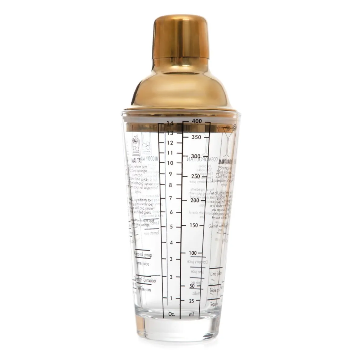 HOMLA Shaker Alcole Ze Zlotym Wieczkiem 0,4 L