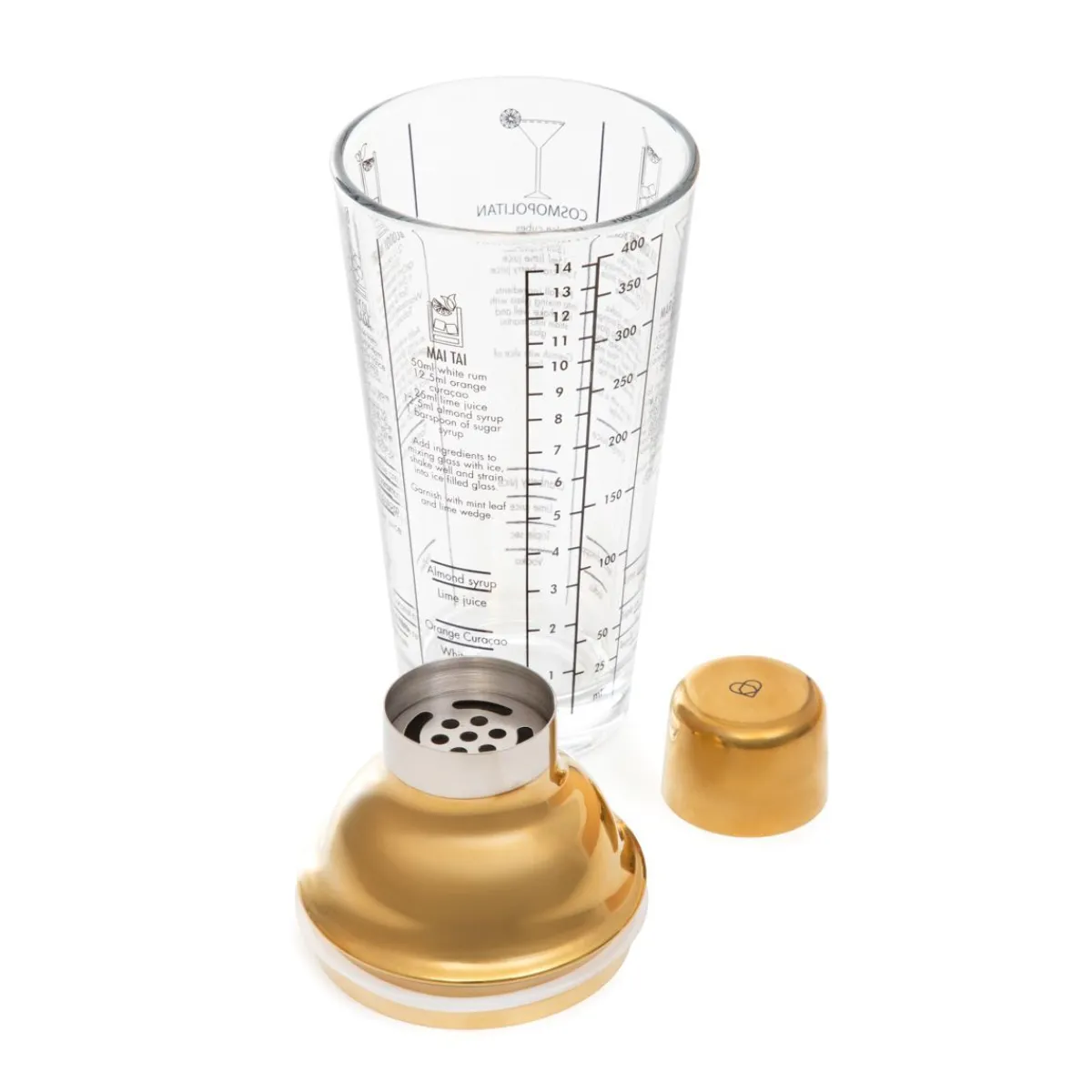 HOMLA Shaker Alcole Ze Zlotym Wieczkiem 0,4 L