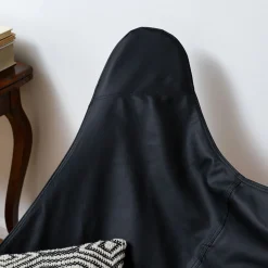 HOMLA Siedzisko Butterfly Wymienne Do Fotela - Czarna Eco Skora 76X97 Cm