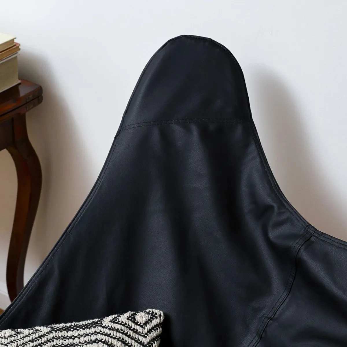 HOMLA Siedzisko Butterfly Wymienne Do Fotela - Czarna Eco Skora 76X97 Cm