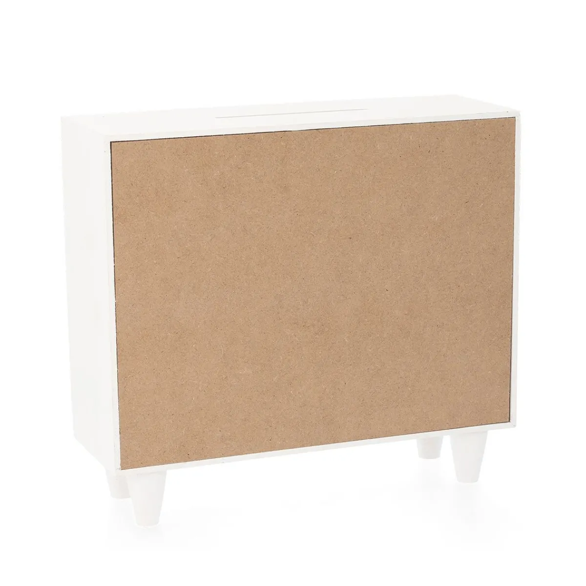 HOMLA Skarbonka Moneybox Next Adventure Biala 21X7X19 Cm