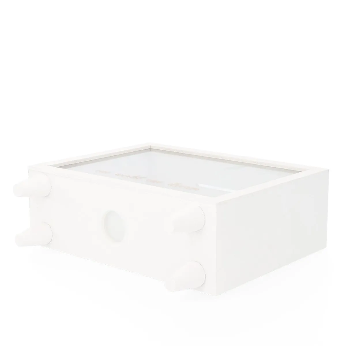 HOMLA Skarbonka Moneybox Next Adventure Biala 21X7X19 Cm