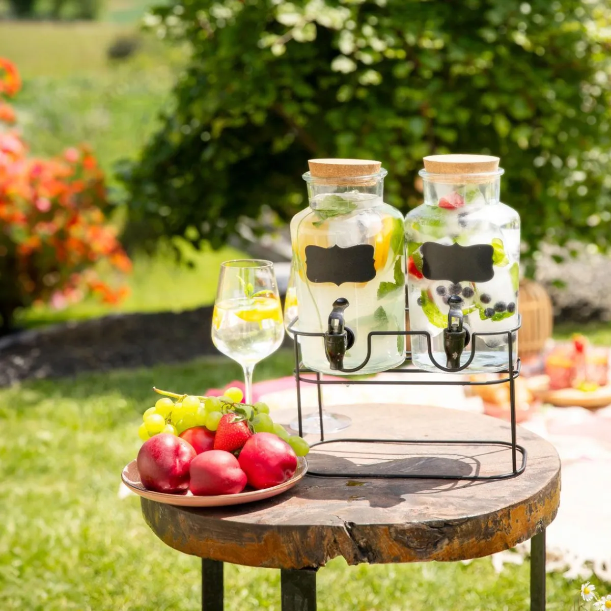 HOMLA Sloik Allos Z Kranikiem Podwojny 2 X 2 L