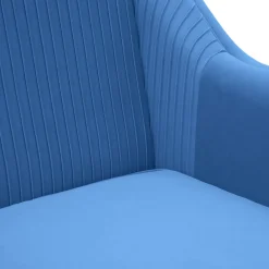 HOMLA Sofa Avant Sofa 2-Osobowa, Welurowa Granatowa 127X82X81.5 Cm