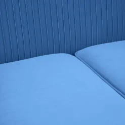 HOMLA Sofa Avant Sofa 2-Osobowa, Welurowa Granatowa 127X82X81.5 Cm