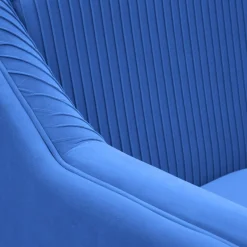 HOMLA Sofa Avant Sofa 2-Osobowa, Welurowa Granatowa 127X82X81.5 Cm