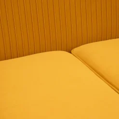 HOMLA Sofa Avant Sofa 2-Osobowa, Welurowa Musztardowa 127X82X81.5 Cm