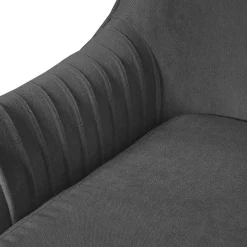 HOMLA Sofa Ella W Tkaninie Ciemnoszara 122X70X84 Cm