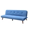HOMLA Sofa Rinko Sofa 3-Osobowa, Z Funkcja Spania, Welurowa Granatowa 195X81X74 Cm