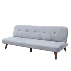 HOMLA Sofa Rinko Sofa 3-Osobowa, Z Funkcja Spania, Ciemnoszara 195X81X74 Cm