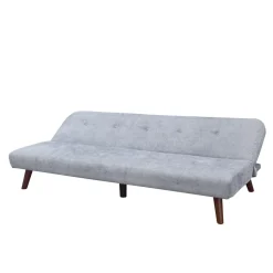 HOMLA Sofa Rinko Sofa 3-Osobowa, Z Funkcja Spania, Ciemnoszara 195X81X74 Cm