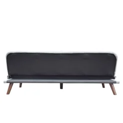 HOMLA Sofa Rinko Sofa 3-Osobowa, Z Funkcja Spania, Ciemnoszara 195X81X74 Cm