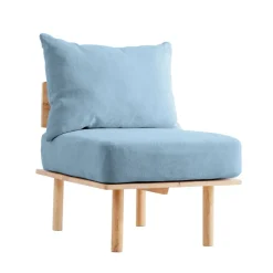 HOMLA Sofa Seri Modulowa Niebieska 60X74X86 Cm