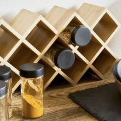 HOMLA Stojak Bambou Drewniany Na Przyprawy 42X17Cm