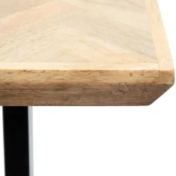 HOMLA Stol Mangata Lite Drewno Mango + Metal 160X80X76 Cm