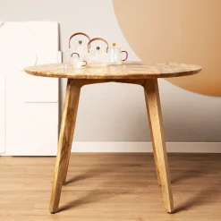 HOMLA Stol Solis Drewniany 100 X 100 X 76 Cm