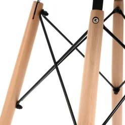 HOMLA Stol Tavolo Naturalny Z Bialym Blatem 60 48Cm