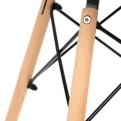 HOMLA Stol Tavolo Naturalny Z Bialym Blatem 80X72Cm