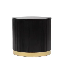 HOMLA Stolik Kawowy Tabi Matowy Czarny 40X36 Cm