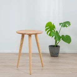 HOMLA Stolik Kawowy Tioma Naturalny 40X40X56,5 Cm