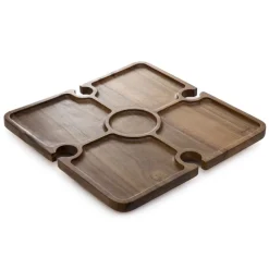 HOMLA Stolik Mooka Akacjowy 34X34Cm