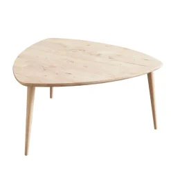 HOMLA Stolik Purnam Naturalny 90X90X45,5 Cm