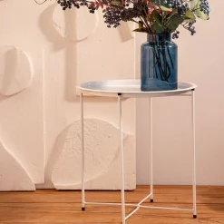 HOMLA Stolik Staldis Bialy 47X47X47 Cm