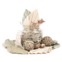 HOMLA Susz Dekoracyjny Roque Z Liscmi Palmy 14X24 Cm