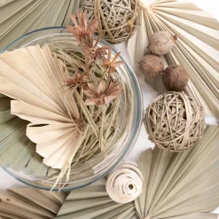 HOMLA Susz Dekoracyjny Roque Z Liscmi Palmy 14X24 Cm