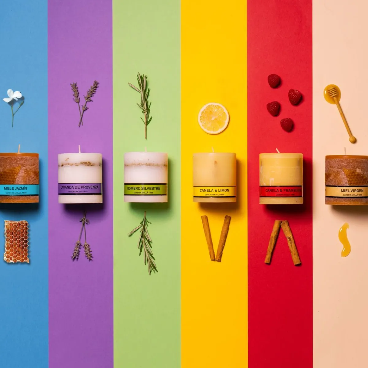 CERERIA MOLLA Swieca Asturias Provence Lavender 8X8 Cm 60 H