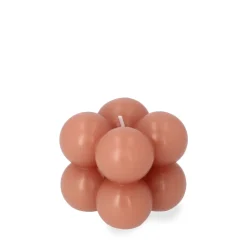 HOMLA Swieca Bubble Rozowa 6X6X6 Cm