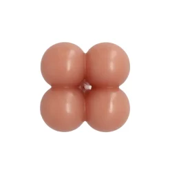 HOMLA Swieca Bubble Rozowa 6X6X6 Cm