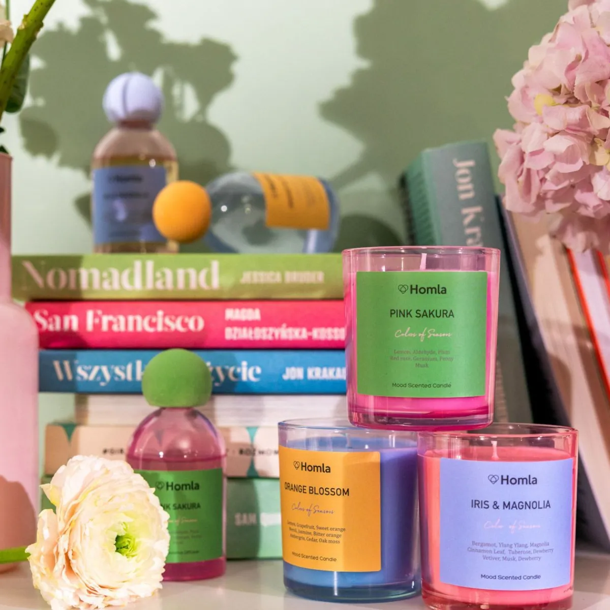 HOMLA Swieca Zapachowa Colors Of Seasons Orange Blossom 150 G