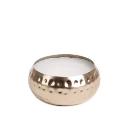 HOMLA Swieca Zapachowa Dritto Zlota 9X9X4 Cm