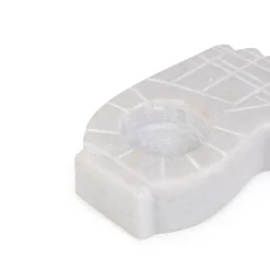 HOMLA Swiecznik Marble Raczka Z Bialego Marmuru 13 Cm