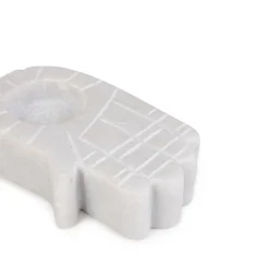 HOMLA Swiecznik Marble Raczka Z Bialego Marmuru 13 Cm