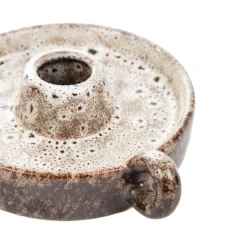 HOMLA Swiecznik Rufus Ceramiczny Brazowy 11,3X11,3X11,3Cm