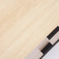 HOMLA Szafka Nocna Swen Naturalna Z Metalowymi Nogami 45X35X50 Cm