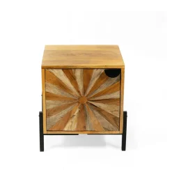 HOMLA Szafka Nocna Tropea Lite Drewno Mango Z Akacja 38X35X45 Cm