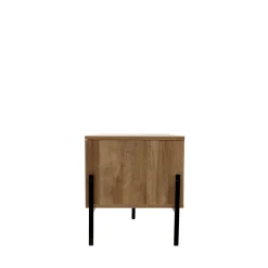 HOMLA Szafka Rtv Haga Z Rattanem I Z Metalowymi Nogami 140X40X44 Cm