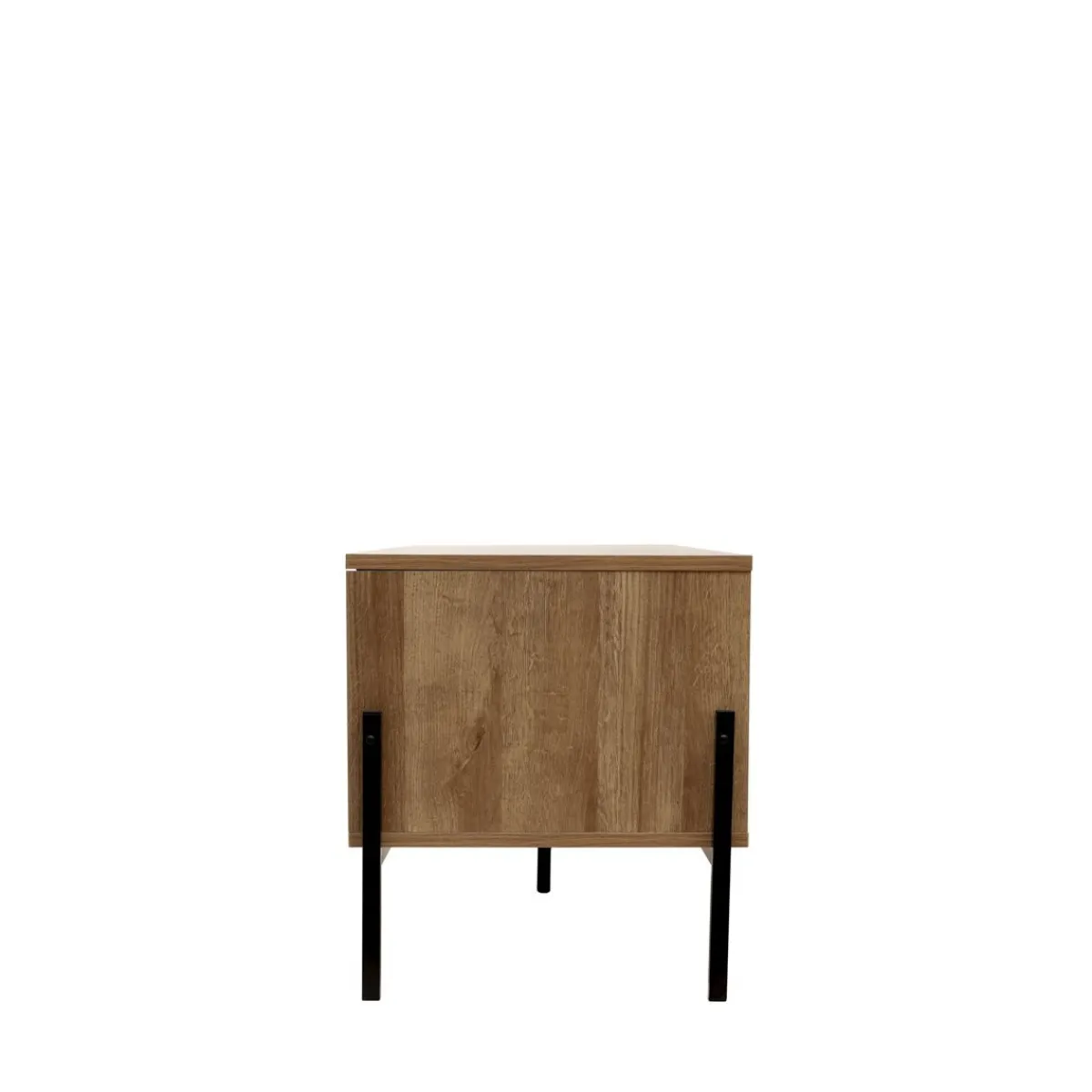 HOMLA Szafka Rtv Haga Z Rattanem I Z Metalowymi Nogami 140X40X44 Cm