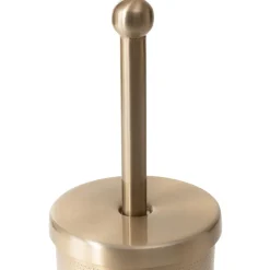 HOMLA Szczotka Do Wc Nausa Zlota Z Ozdobnymi Wytloczeniami 10X10X38 Cm