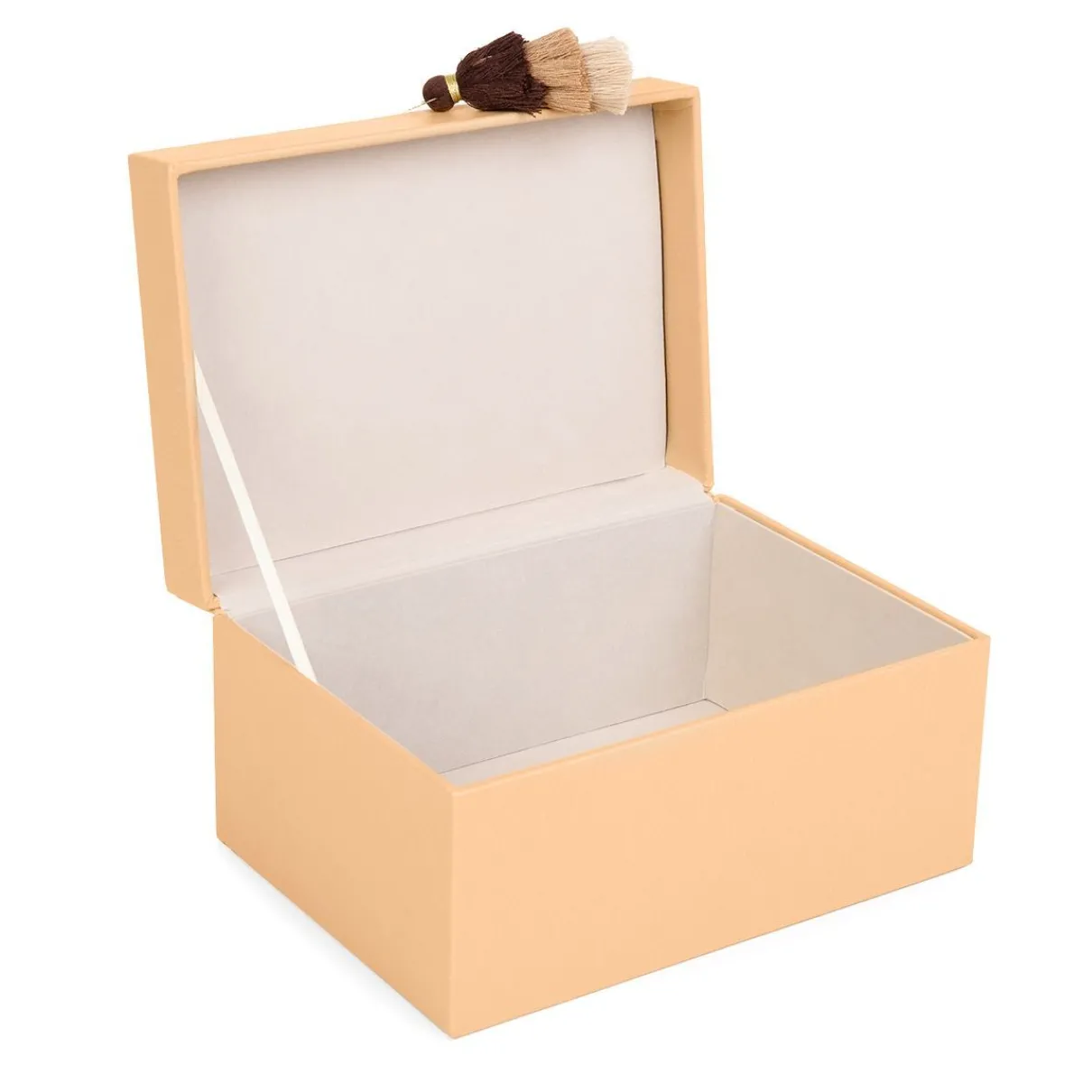 HOMLA Szkatulka Mela Z Eko Skory Brazowa 23X16,5X12,5 Cm