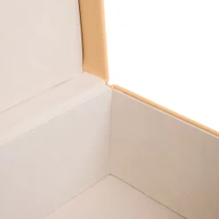 HOMLA Szkatulka Mela Z Eko Skory Brazowa 23X16,5X12,5 Cm