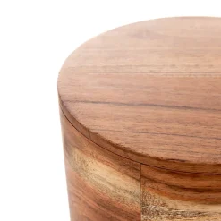 HOMLA Szkatulka Na Bizuterie Acacia Z Drewna Akacjowego 16,5X16,5X12 Cm